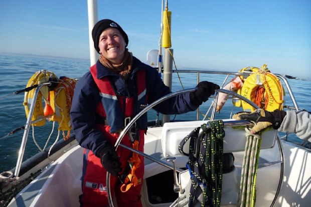 She has been sailing since her early twenties and has set records every since.