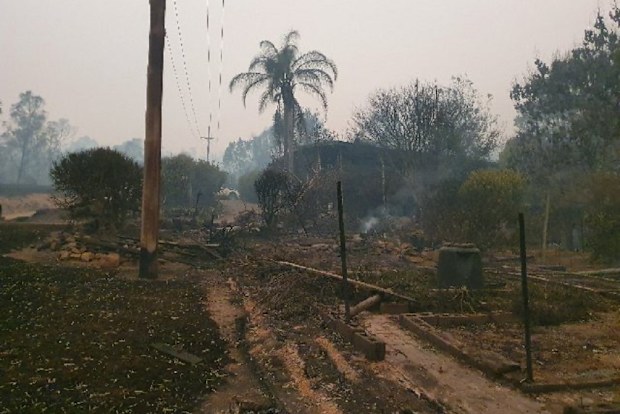 Burned home 