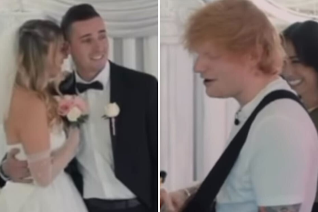 Ed Sheeran crashes wedding