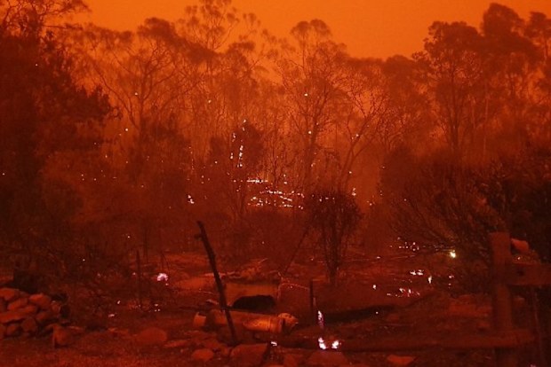 Fire arrives