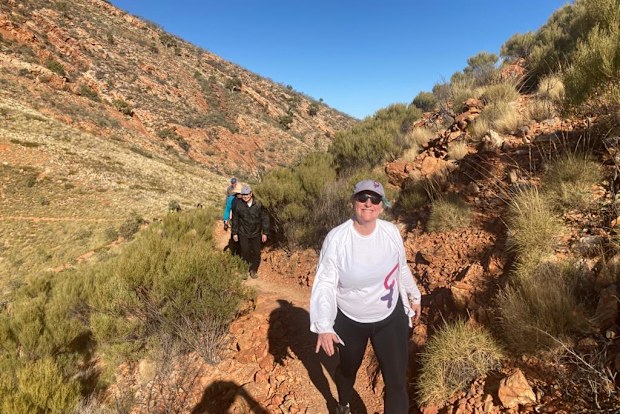 Jacinta Frawley walked the Larapinta trail this year.