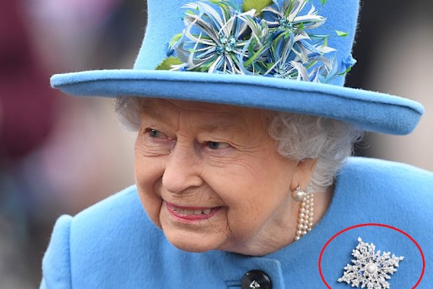 Queen Elizabeth leaves church in Sandringham on Sunday