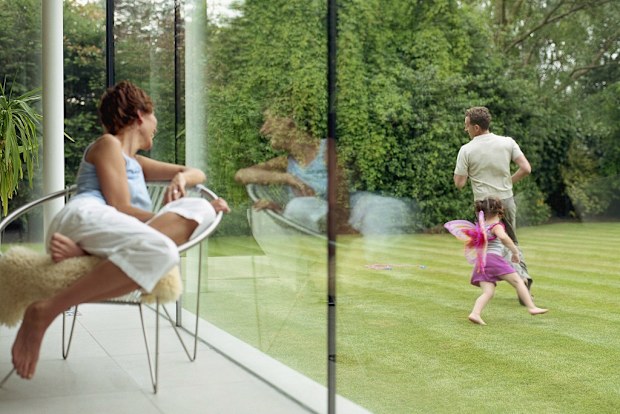 Women watching children play