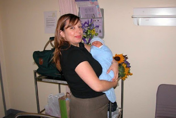 'I decided to join my former husband on a business trip with our new baby.'