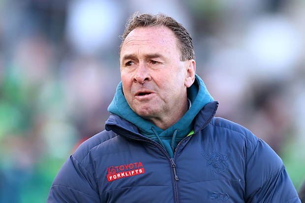 Raiders coach Ricky Stuart is pictured.