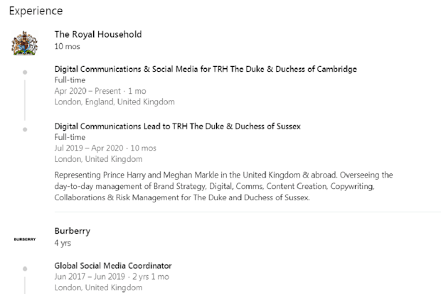 David Watkins has listed his new job on LinkedIn.