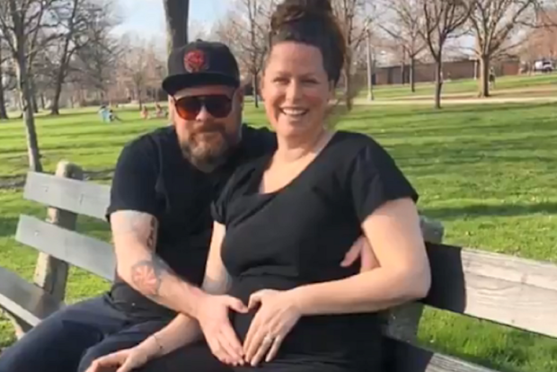 Bob Conlin sign to wife pregnant in hospital