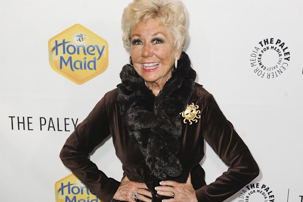 FILE - Mitzi Gaynor arrives at The Paley Center For Media Los Angeles Benefit Gala on Wednesday, Nov 12, 2014, in Los Angeles. Gaynor, among the last survivors of the so-called golden age of the Hollywood musical, died of natural causes in Los Angeles on Thursday, Oct. 17, 2024. She was 93. (Photo by Richard Shotwell/Invision/AP, File)