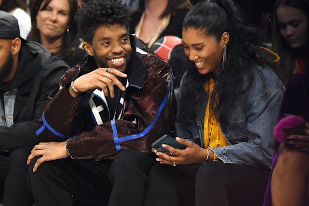 Chadwick Boseman and Taylor Simone Ledward