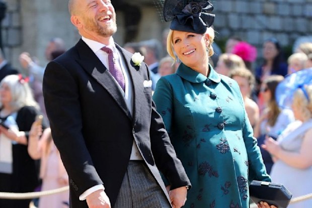 Zara Tindall was eight months pregnant at the time.