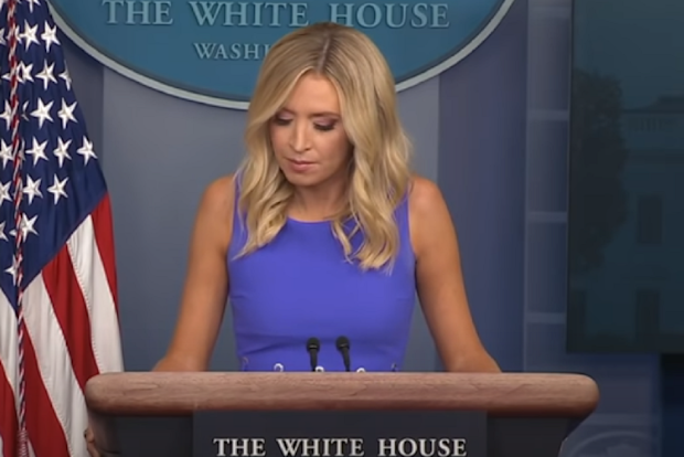 Kayleigh McEnany White House Briefing speaks at briefing