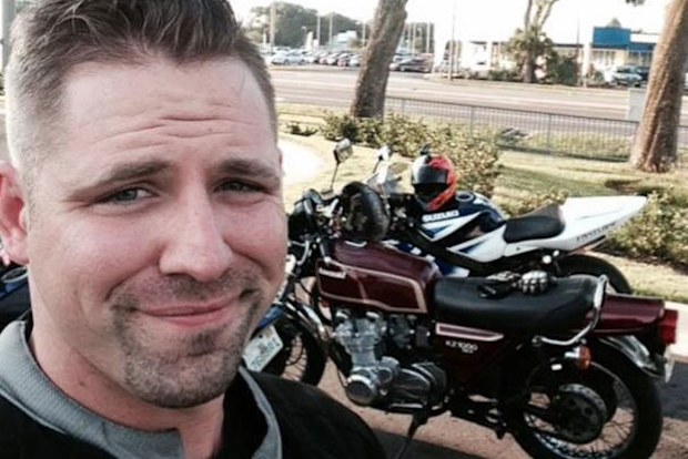 Matthew DeRemer with a motorcycle. (Facebook)