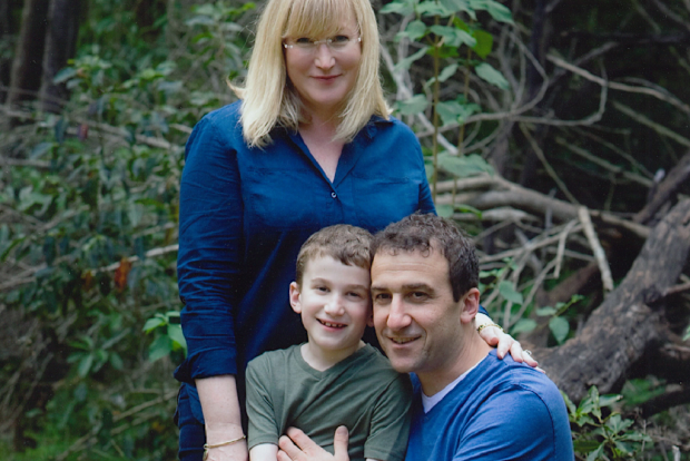 Donna with her husband Jason and son Luca.