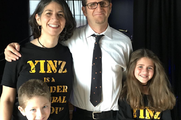 Jamie Beth Cohen with her husband and children.