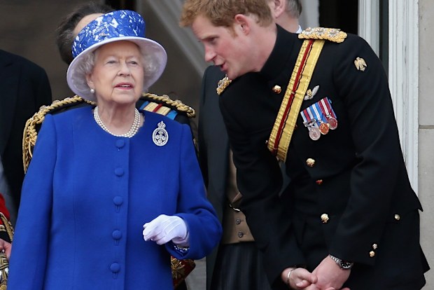 The Queen and Prince Harry in 2013.