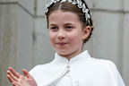 LONDON, ENGLAND - MAY 6: Princess Charlotte of Wales on the balcony of Buckingham Palace during the Coronation of King Charles III and Queen Camilla on May 6, 2023 in London, England. The Coronation of Charles III and his wife, Camilla, as King and Queen of the United Kingdom of Great Britain and Northern Ireland, and the other Commonwealth realms takes place at Westminster Abbey today. Charles acceded to the throne on 8 September 2022, upon the death of his mother, Elizabeth II. (Photo by UK Pr
