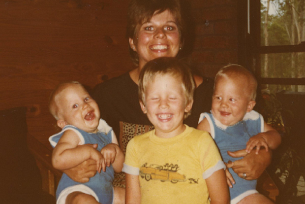 Karen wasn't surprised to have twins the second time around as twins run in her family.
