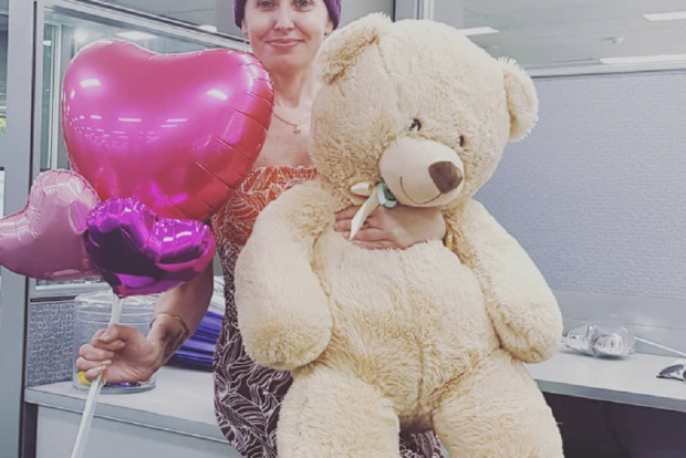 Joanne Wickman ovarian cancer visiting work