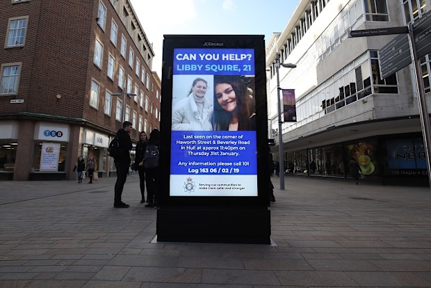 Missing poster of Libby Squire