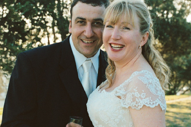 Donna and Jason on their wedding day.