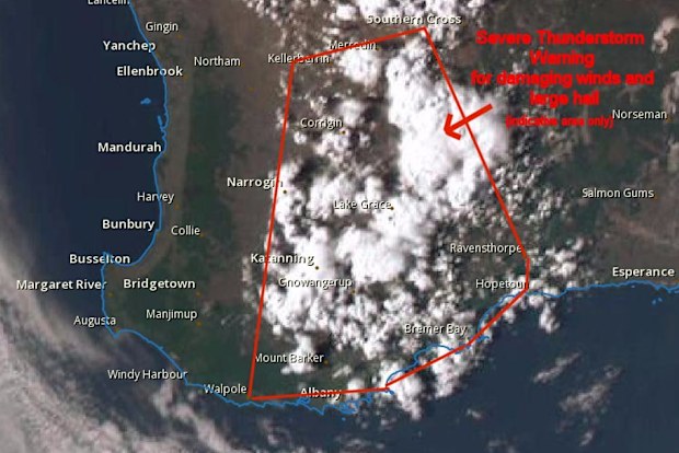 The BoM warning area (BoM)