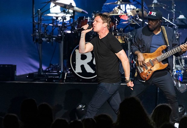 Rob Thomas performs during "The All Night Days" tour at Michigan Lottery Amphitheatre on August 24, 2025