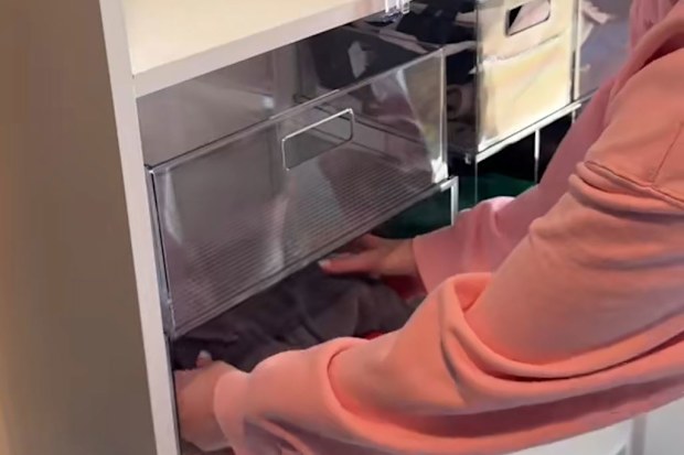 TikTok wardrobe storage hack