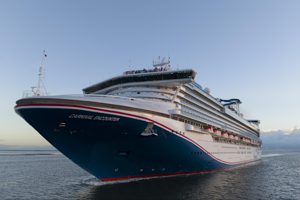 carnival encounter cruise ship returns from dry dock brisbane
