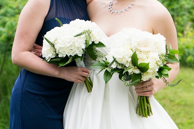 Navy bridesmaids dress