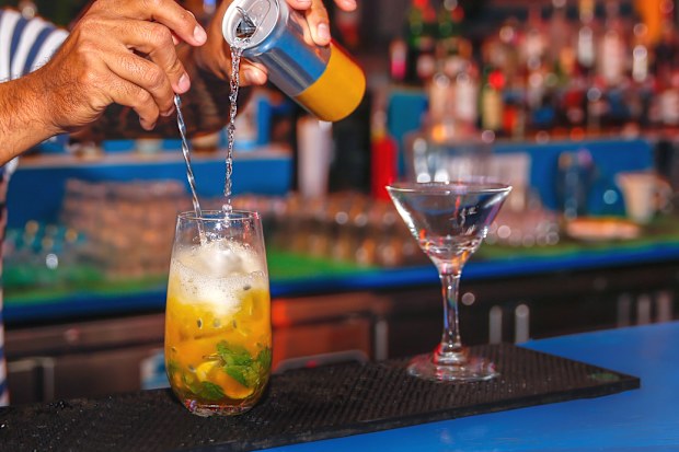 Stock image alcohol at a bar