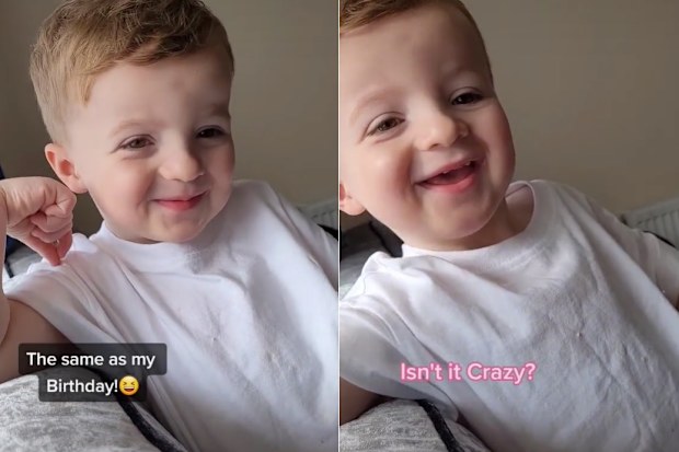 Mum on TikTok films toddler Jacob finding out how birthday's work. 