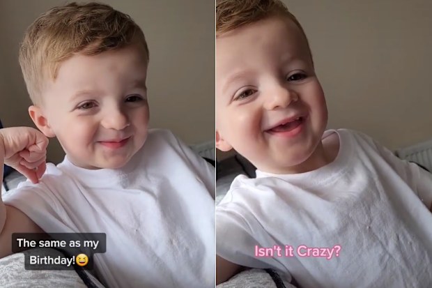 Mum on TikTok films toddler Jacob finding out how birthday's work. 