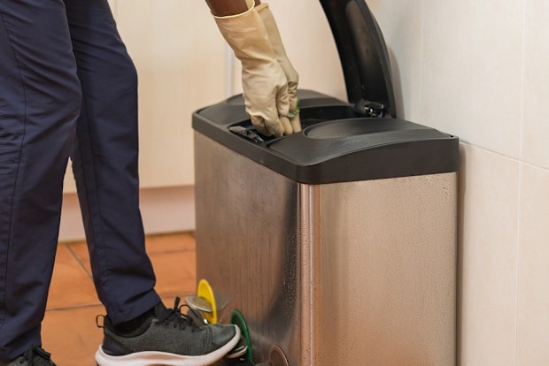 how to clean a stainless steel bin