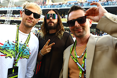 Dom Howard, Jared Leto and Matt Bellamy