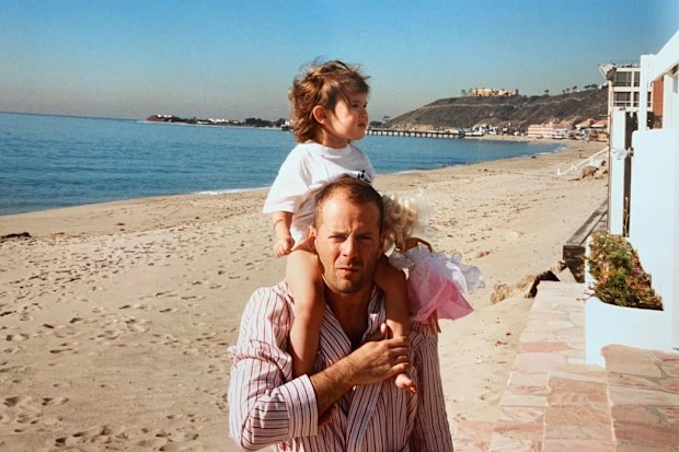 Rumer Willis and Bruce Willis