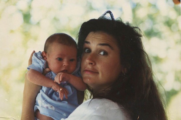 Demi Moore, Bruce Willis, relationship timeline, daughter Rumer, baby, photo