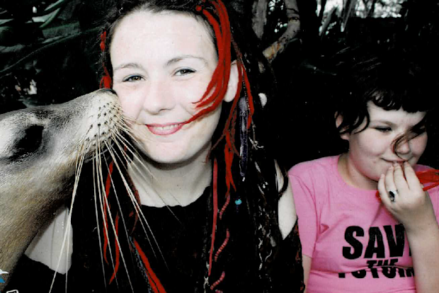 Sharon with her daughter