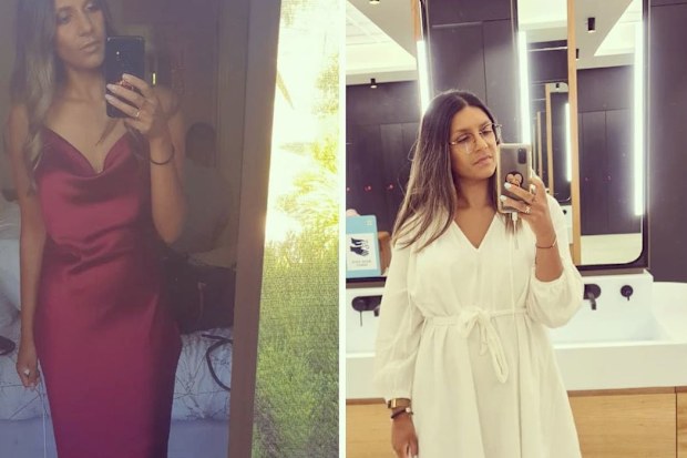 Vanessa Churches struggled with weigh gain from the IVF medication.