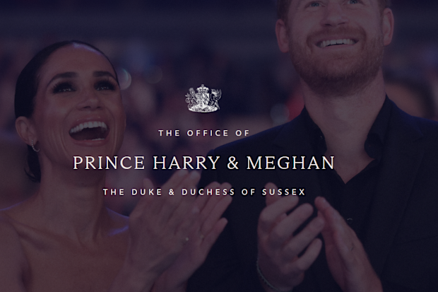 harry and meghan new website launch
