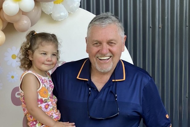 Ray Hadley and his granddaughter Lola