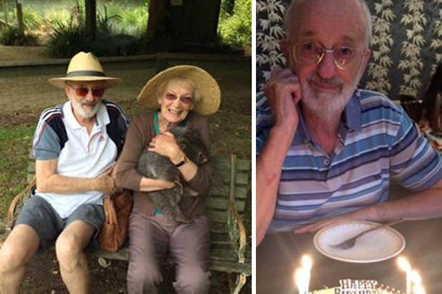 John Lines, pictured left with his late wife Margaret, became one of the first people in NSW to have a shrouded cremation last week.