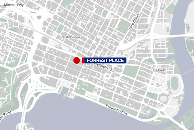 Forrest Place in perth CBD