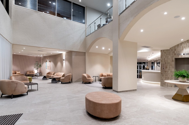 The lobby at the Hilton Garden Inn Darwin