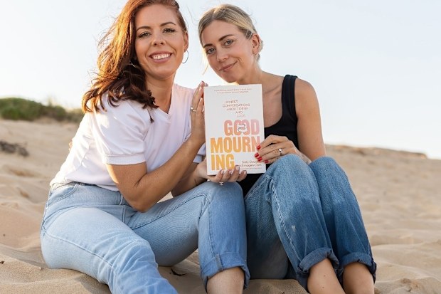 Sally Douglas and Imogen Carn, creators of the Good Mourning podcast and book.