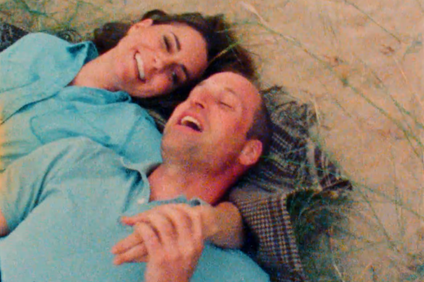 Prince and Princess of Wales in family video