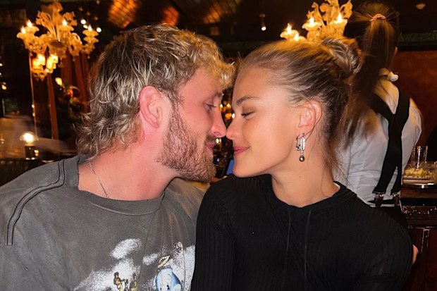 Logan Paul and now fiancé Nina Agdal 