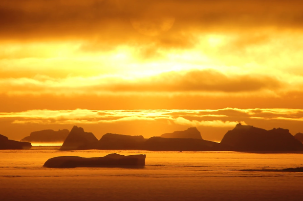 Antarctic sunset