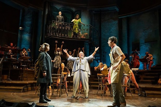 Hadestown showing Broadway New York US