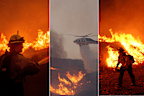 Hughes Fire LA Castaic Bay 