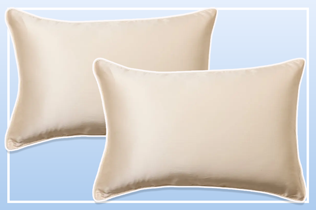 9PR Sheet Society Fleur Silk Warm White Pillowcases